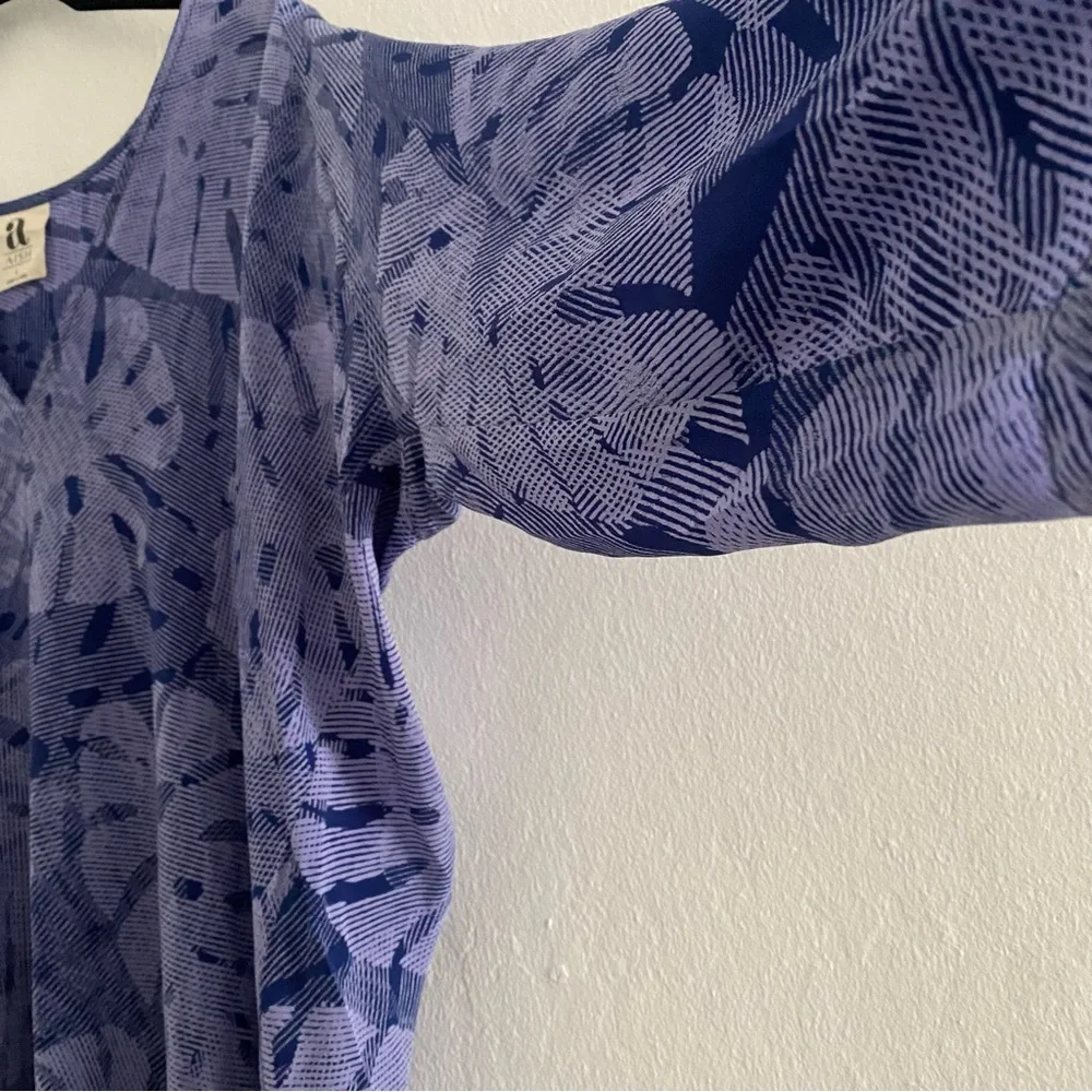 Aish Caftan Maxi Dress 100% Silk size Large - Picture 4 of 11